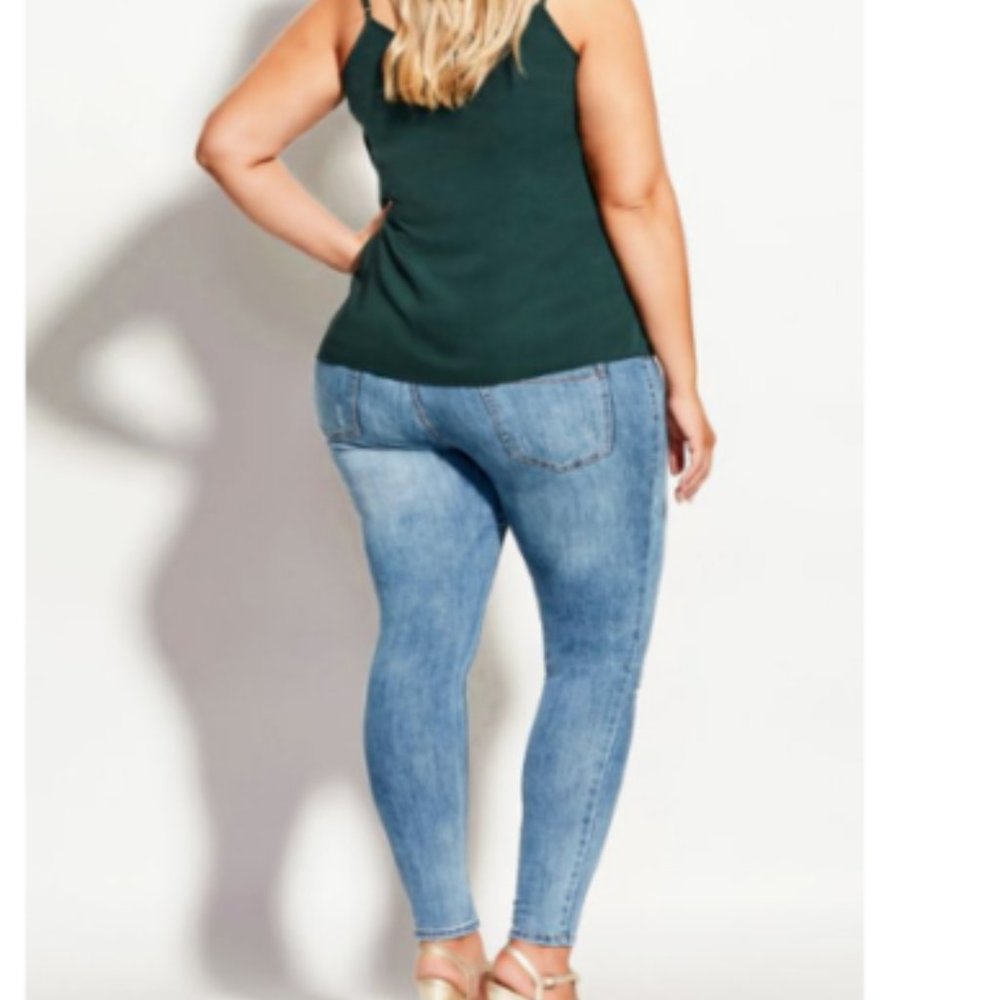 City Chic pullover tiered style cami top - Picture 7 of 9
